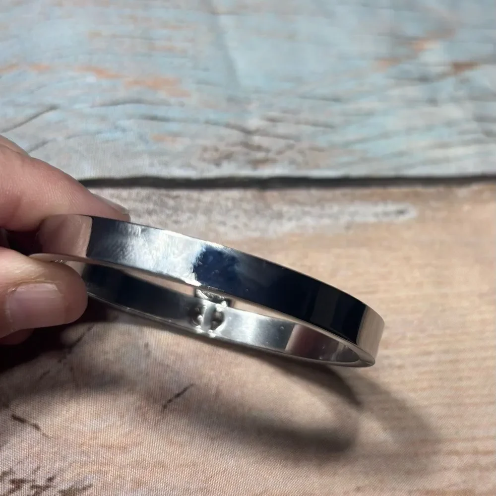 New MICHAEL KORS Lock Charm Leather Bangle